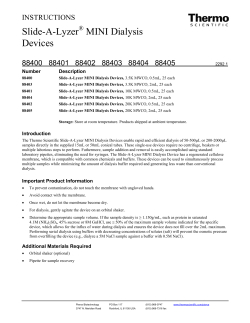 Slide-A-Lyzer MINI Dialysis Devices