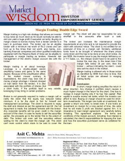 Margin Trading Double Edge Sword