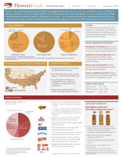FLO Investor Fact Sheet
