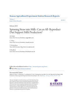 Spinning Straw into Milk: Can an All- Byproduct