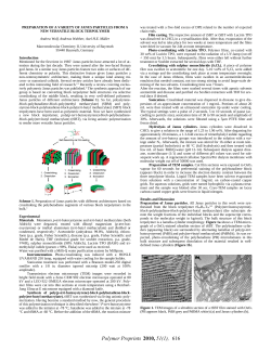 The Characterization and Novel Synthesis of Acid Terminated Poly