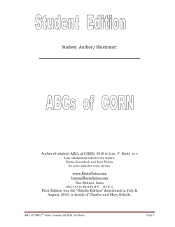 ABCs of CORN - Roets Notes