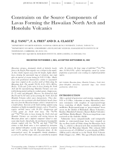 Constraints on the Source Components of Lavas