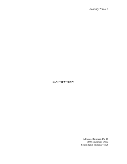 Sanctity Traps - University of Notre Dame
