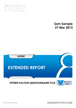 15FQ+ Extended Report