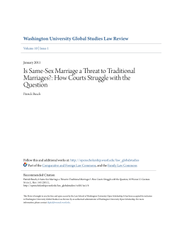 Is Same-Sex Marriage a Threat to Traditional Marriages?: How