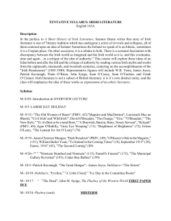 A Short History of Irish Literature