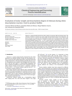 Evaluation of molar weight and deacetylation degree of chitosan