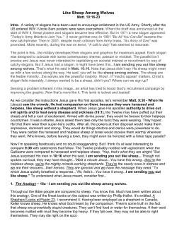 Shrewd as Snakes, Innocent as Doves