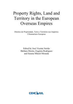 Property Rights, Land and Territory in the