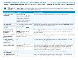SBC - Molina Marketplace Florida Silver 250 Plan