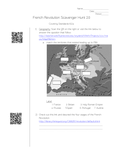 French Revolution Scavenger Hunt 2.0