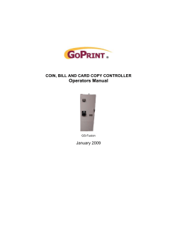 MANUAL GS4 FUSION Coin Op - GoPrint Technical Support