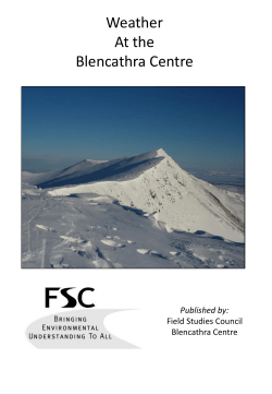 Weather At the Blencathra Centre