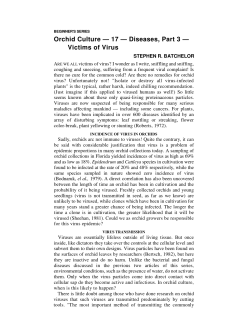 Victims of Virus - St. Augustine Orchid Society