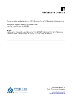 The Drained Strength of Bentonite Enhanced Sand