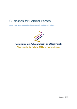 Guidelines for Political Parties