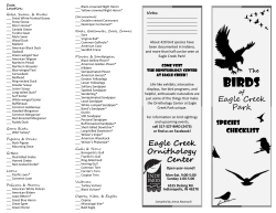 Indiana Bird List - Eagle Creek Park Foundation