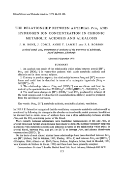 The Relationship between Arterial Pco2 and