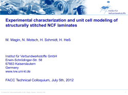 Experimental characterization and unit cell modeling of structurally