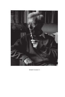 Robert Austin Markus 1924&ndash;2010 (Memoirs XI