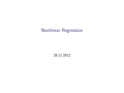 Nonlinear Regression
