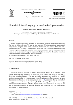 Nontrivial bookkeeping: a mechanical perspective