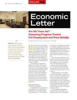 Economic Letter - Federal Reserve Bank of Dallas