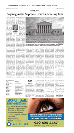 Arguing in the Supreme Court, a daunting task