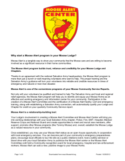 Moose Alert - Moose International