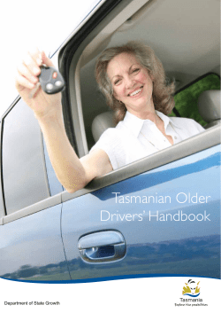 Tasmanian Older Drivers` Handbook
