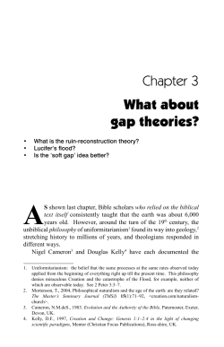 Chapter 3 What about gap theories?