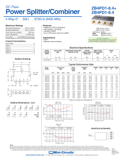 Data Sheet - Mini Circuits