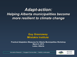 Adapt-action - Municipal Climate Change Action Centre