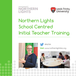 Northern Lights School Centred Initial Teacher Training