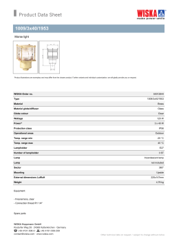 Product Data Sheet 1009/3x40/1953