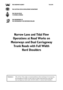 DMRB VOLUME 8 SECTION 4 PART 3 - TA 64/94