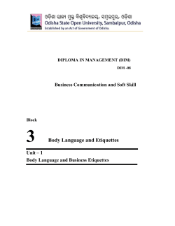 DIM-08, Block-3 - Odisha State Open University, Sambalpur