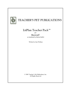 TEACHER`S PET PUBLICATIONS LitPlan Teacher Pack