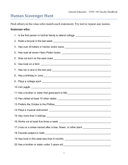 Human Scavenger Hunt PDF