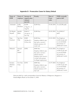 Appendix D: Prosecution Cases for Salary Default