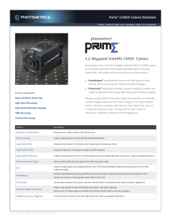 4.2 Megapixel Scientific CMOS Camera