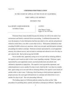 IN RE: HENRY JAMES KOEHLER | FindLaw