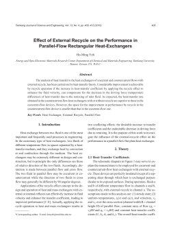 Effect of External Recycle on the Performance in Parallel