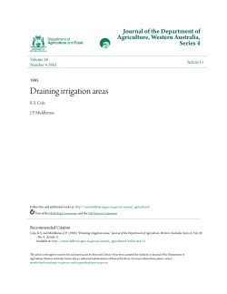 Draining irrigation areas - Research Library
