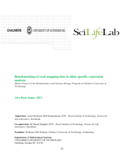 Benchmarking of read mapping bias in allele specific expression
