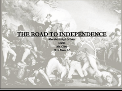 Unit Two A Slides 29 to 33 - Marshall Community Schools