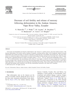 Decrease of soil fertility and release of mercury following