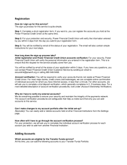 to view FAQs - Power Financial Credit Union