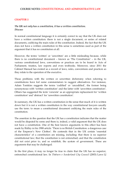 course notes constitutional and administrative law chapter 2
